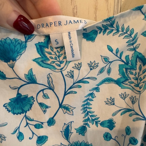 Draper James Blue and White Floral Midi Dress, Small - Picture 12 of 16